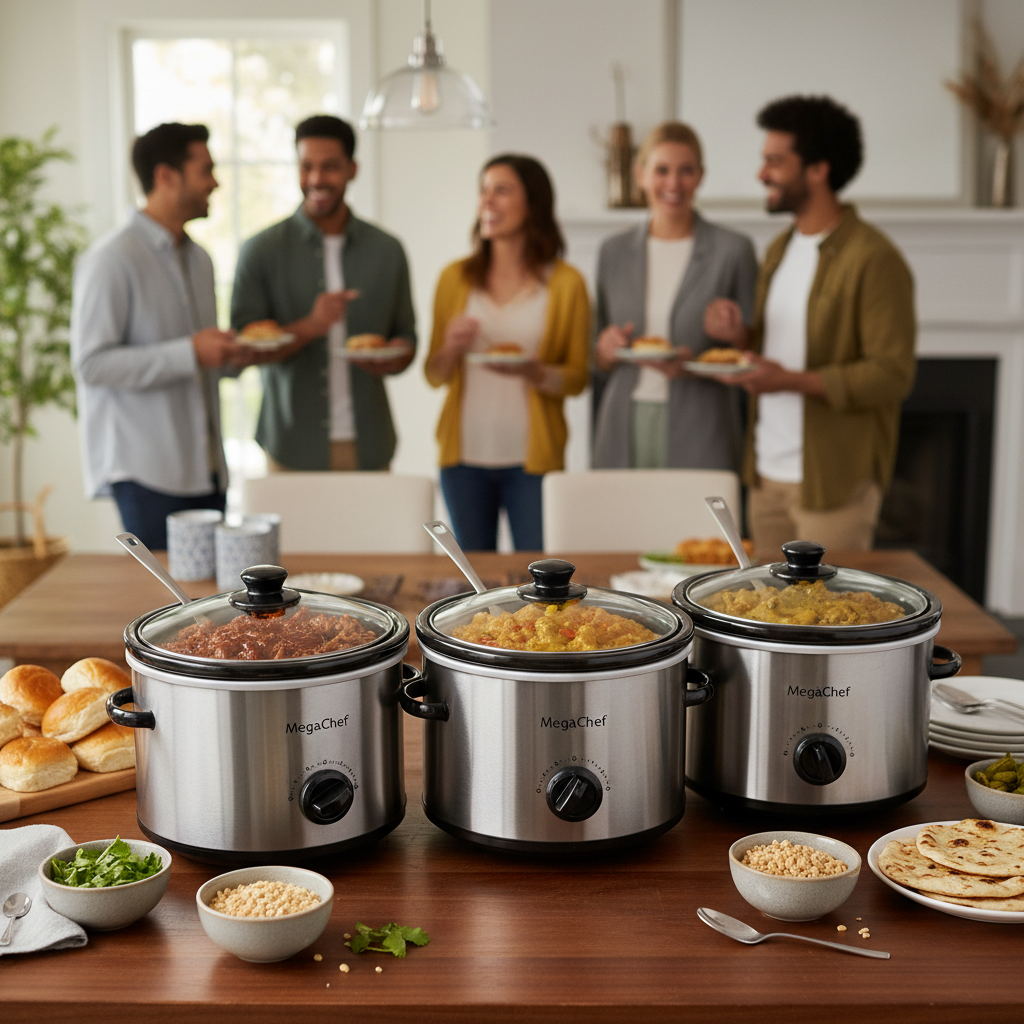Review: MegaChef Triple Slow Cooker (Party Station) – Your Ultimate Entertaining Companion