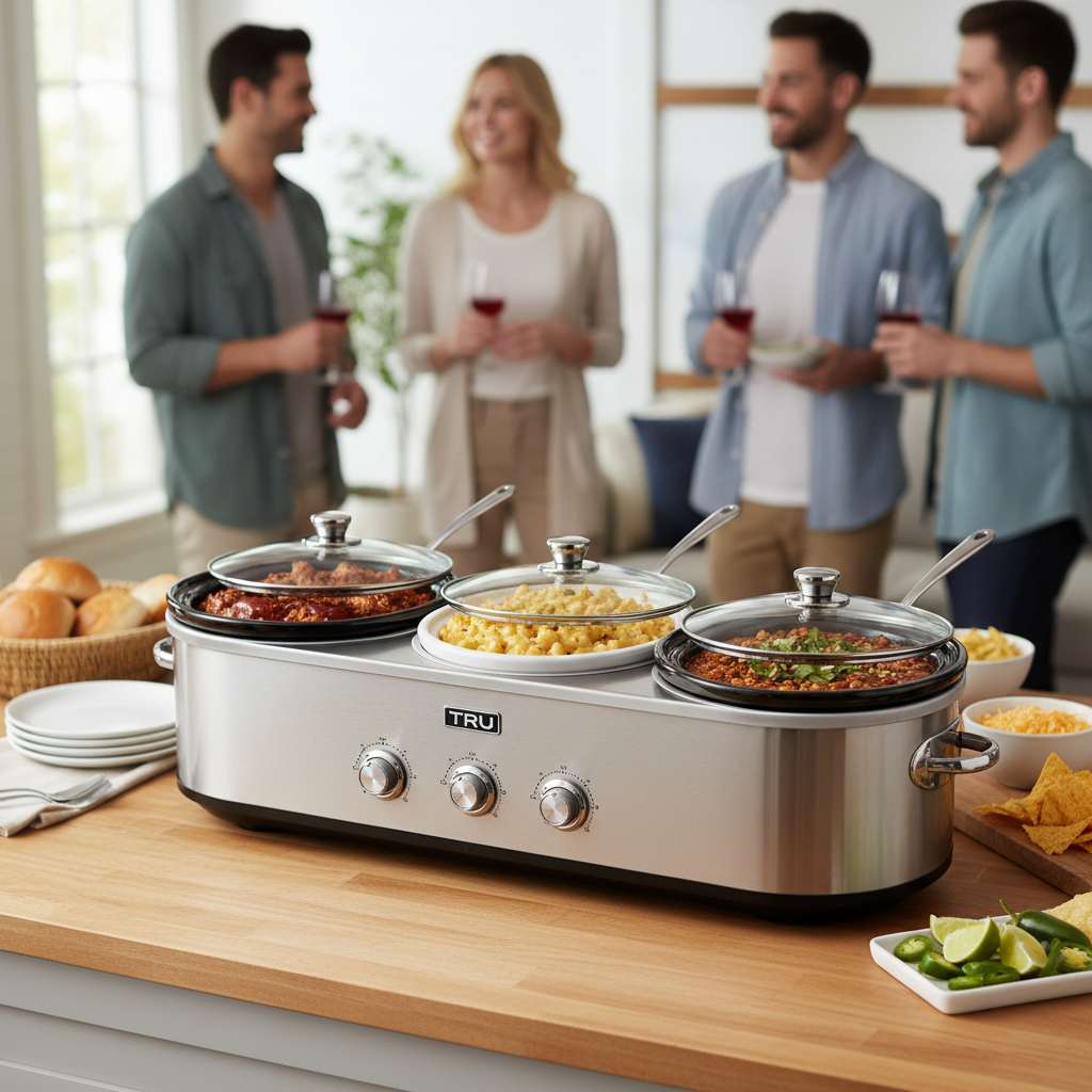 Review: Tru BS-325LR Slow Cooker (3 Pot Buffet) – The Ultimate Party Host’s Companion