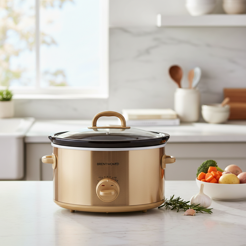 Unveiling the Brentwood Slow Cooker: A Deep Dive into the Gold Finish Design