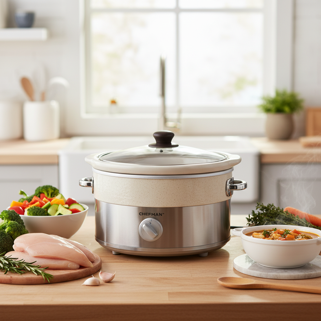 Review: Chefman Slow Cooker with Natural Stoneware – Healthy Cooking, Unmatched Versatility